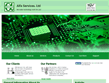 Tablet Screenshot of alfaservices.com